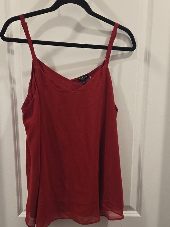 torrid Tops - torrid Red "Rhubarb" V-Neck Spaghetti Strap Camisole